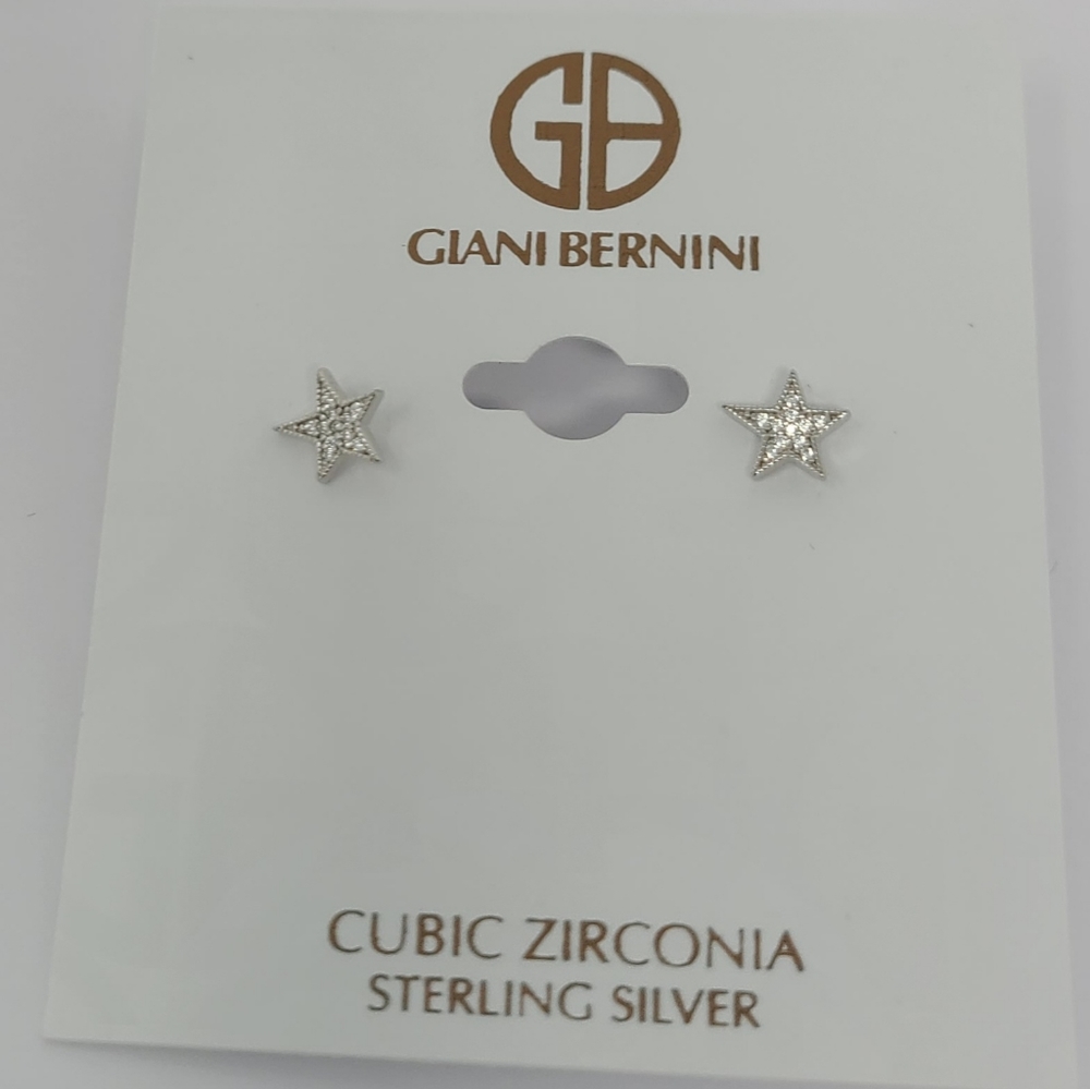 Giani Bernini Cubic Zirconia Star Stud Earring